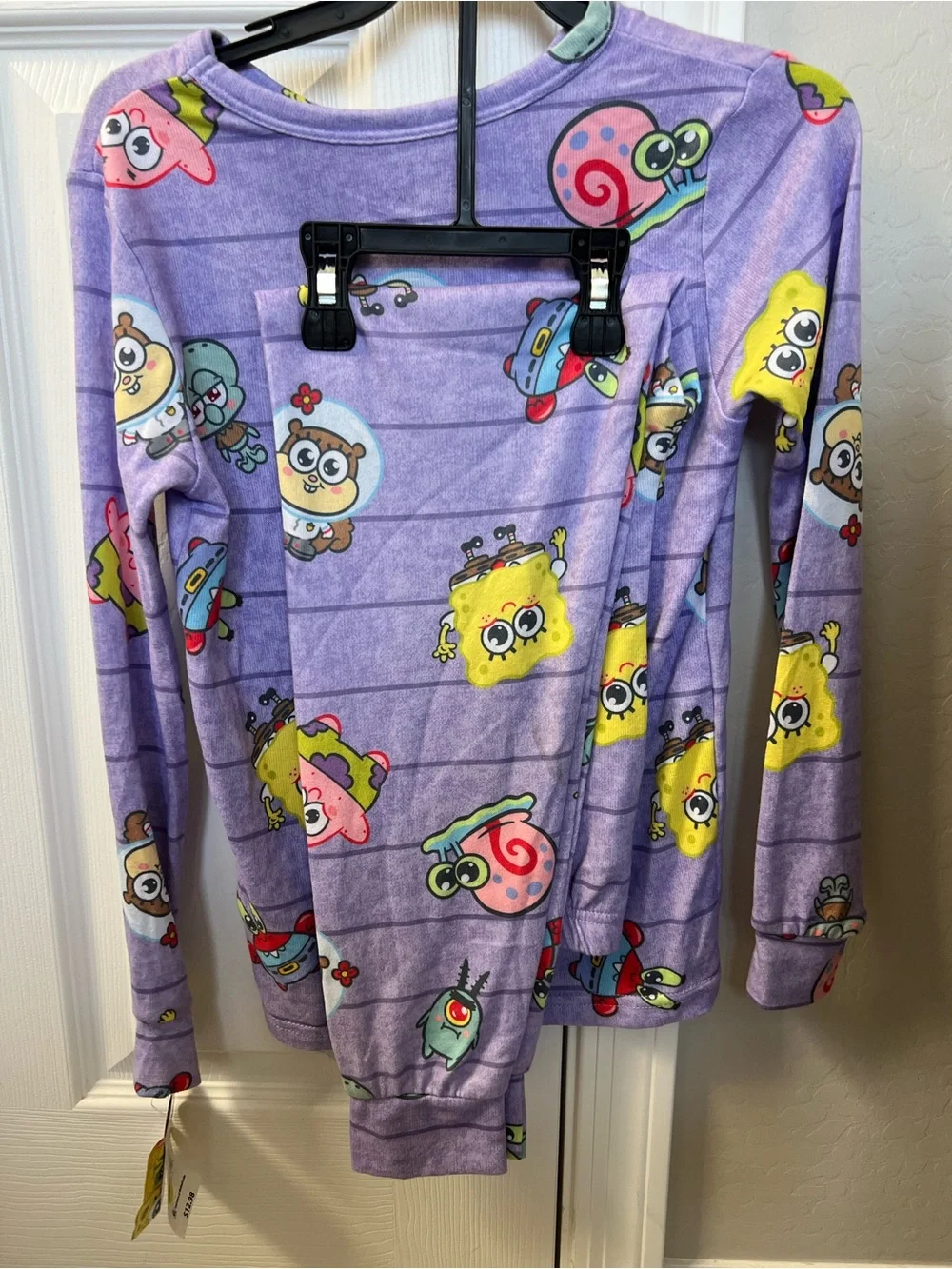 SpongeBob SquarePants girl's purple pajama set NWT size10 ~ $15